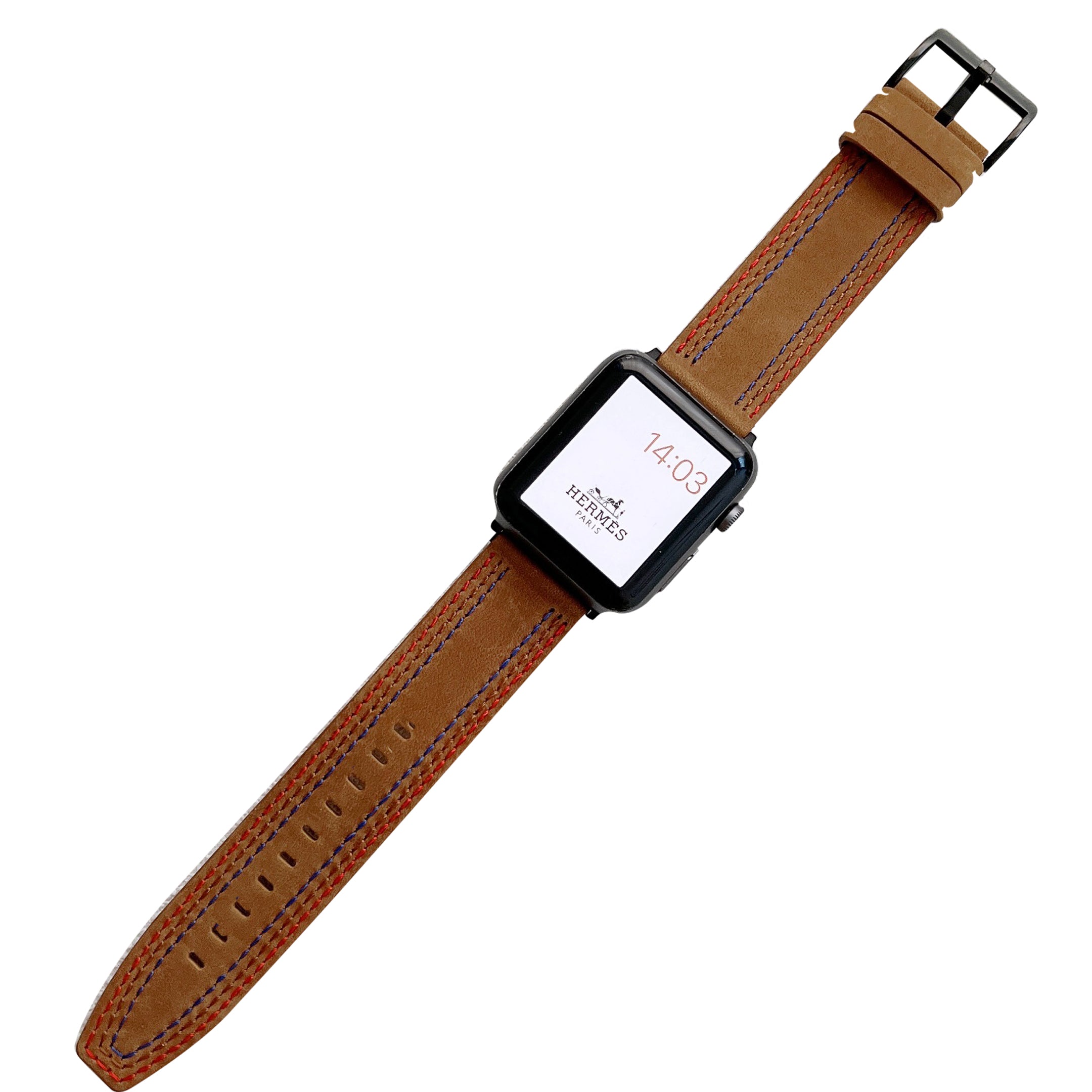 Genuine Leather Stitching Design Smart Bracelet Watch Strap Replacement for Apple Watch Ultra 2 49mm Series 9 45mm SE (2023) 44mm Series 3 2 1 42mm Apple Watch Series 6 5 4 SE 44mm SE (2022) 44mm Ultra 49mm Series 8 45mm 7 45mm Genuine Leather Stitching Design Smart Bracelet Watch Strap Replacement for Apple Watch Ultra 2 49mm Series 9 45mm SE (2023) 44mm Series 3 2 1 42mm Apple Watch Series 6 5 4 SE 44mm SE (2022) 44mm Ultra 49mm Series 8 45mm 7 45mm
